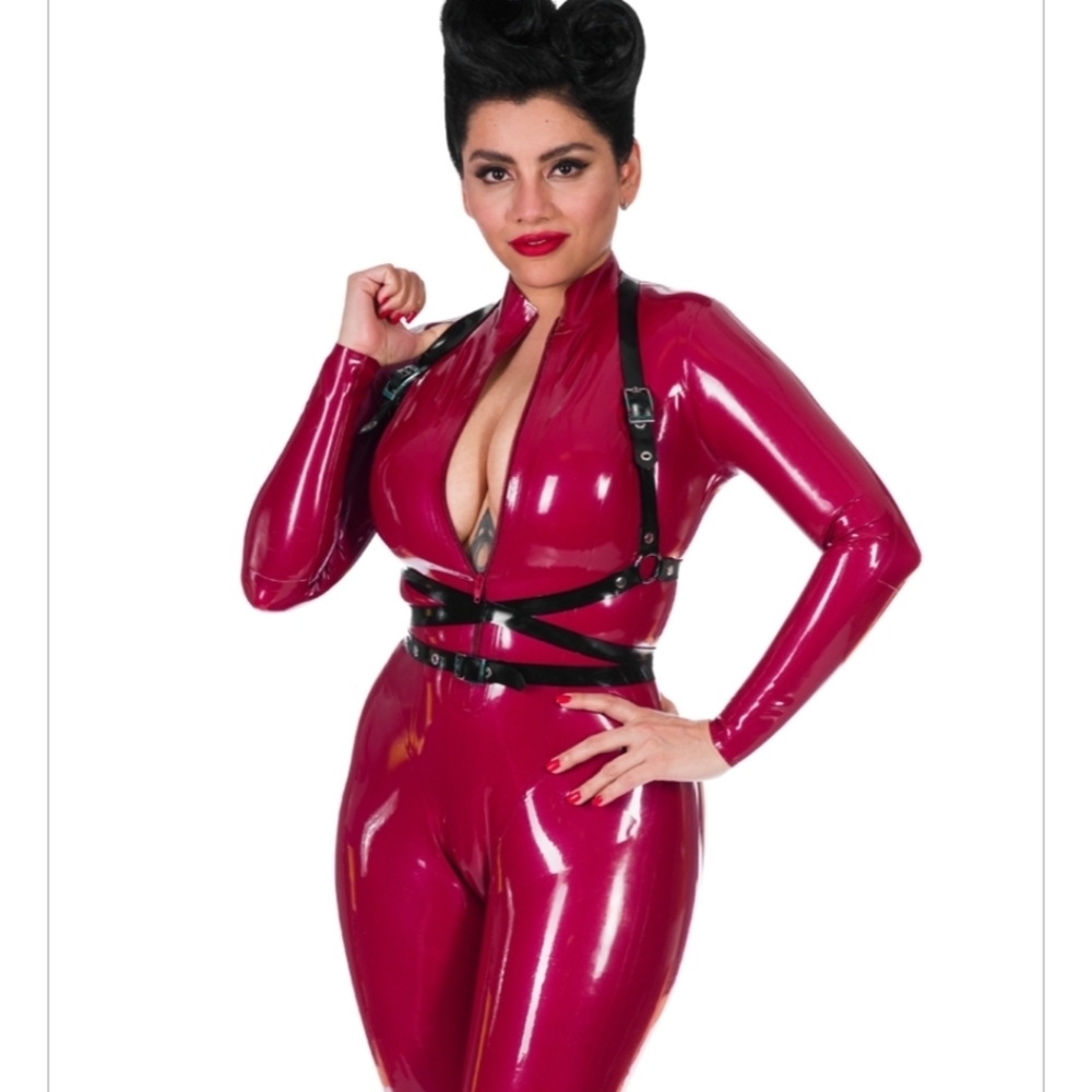Black Libidex Latex Luna Harness